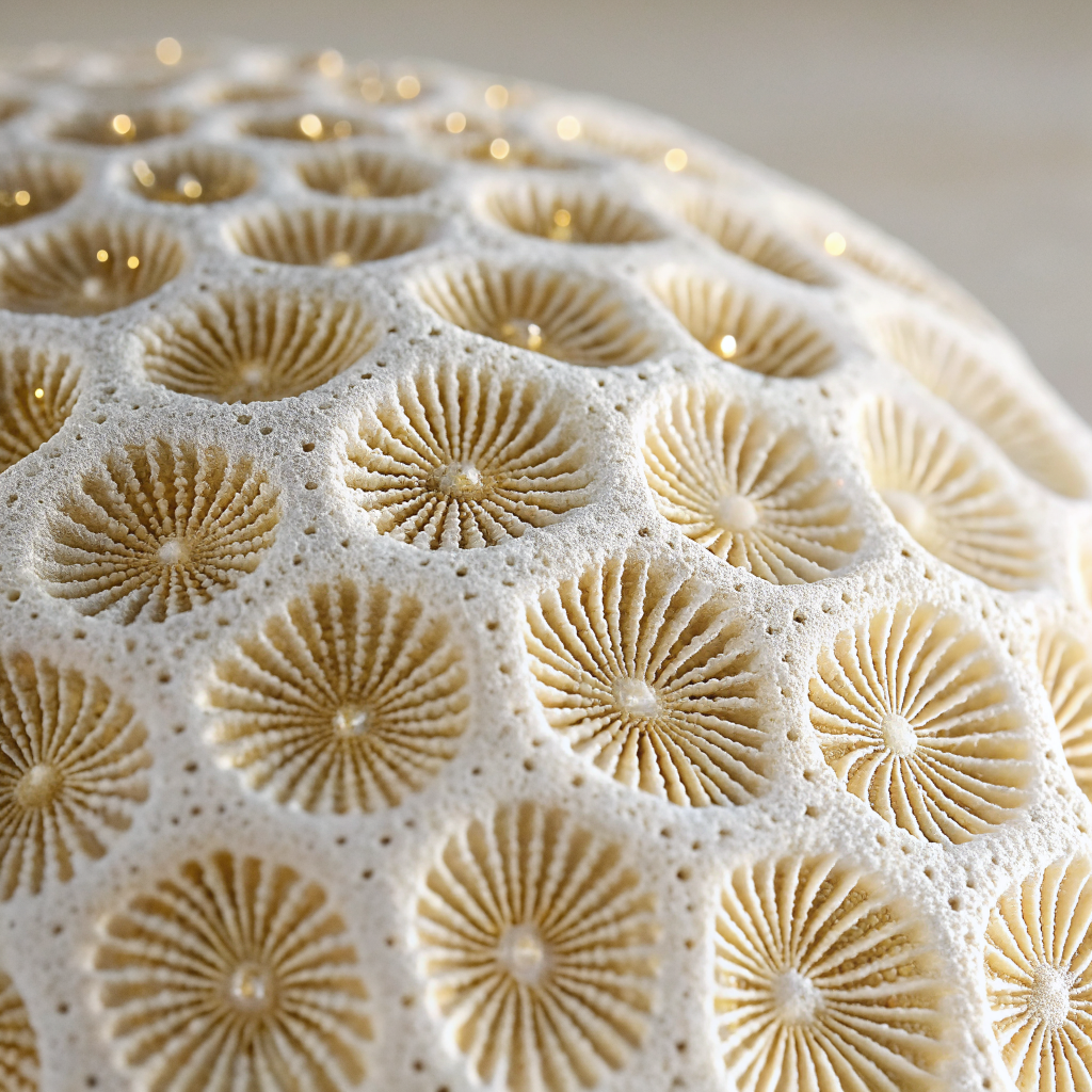 Microscopic coral texture detail