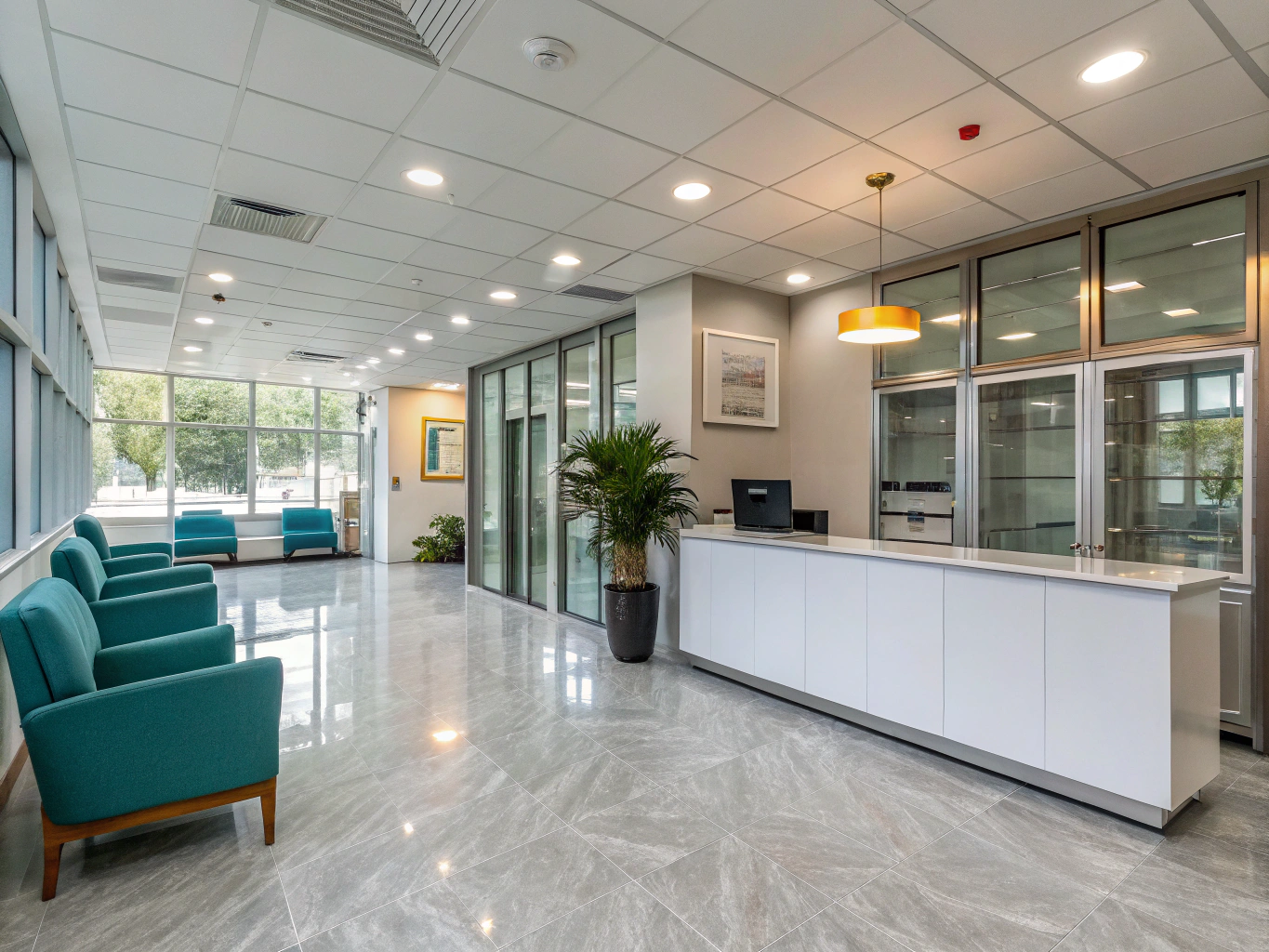 Modern, clean, and professional interior of Bodywerks clinic in Cyprus
