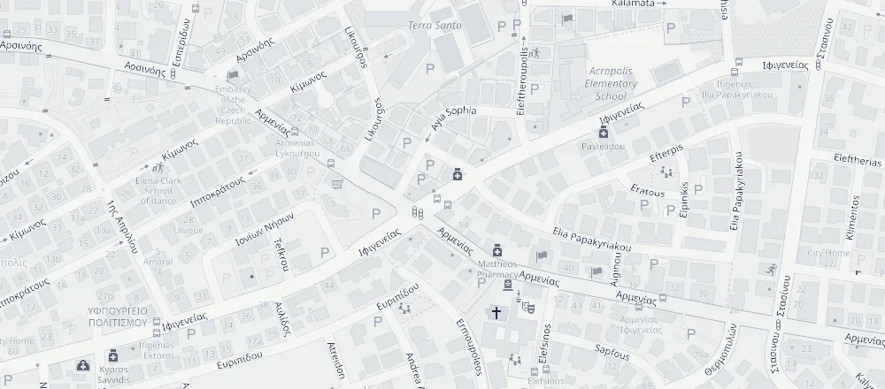 Map: Alexiou Building, Ifigenias 62, Nicosia